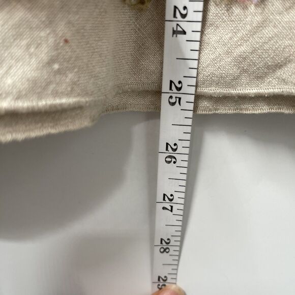 J Jill Women Skirt 16P Linen Mermaid Handkerchief Floral Embellished Cottage - Picture 10 of 12